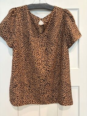 J Crew leopard print blouse